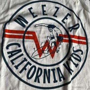Unworn Men’s XL Weezer California Kids Surfing 3/4 Sleeve Raglan Baseball Shirt